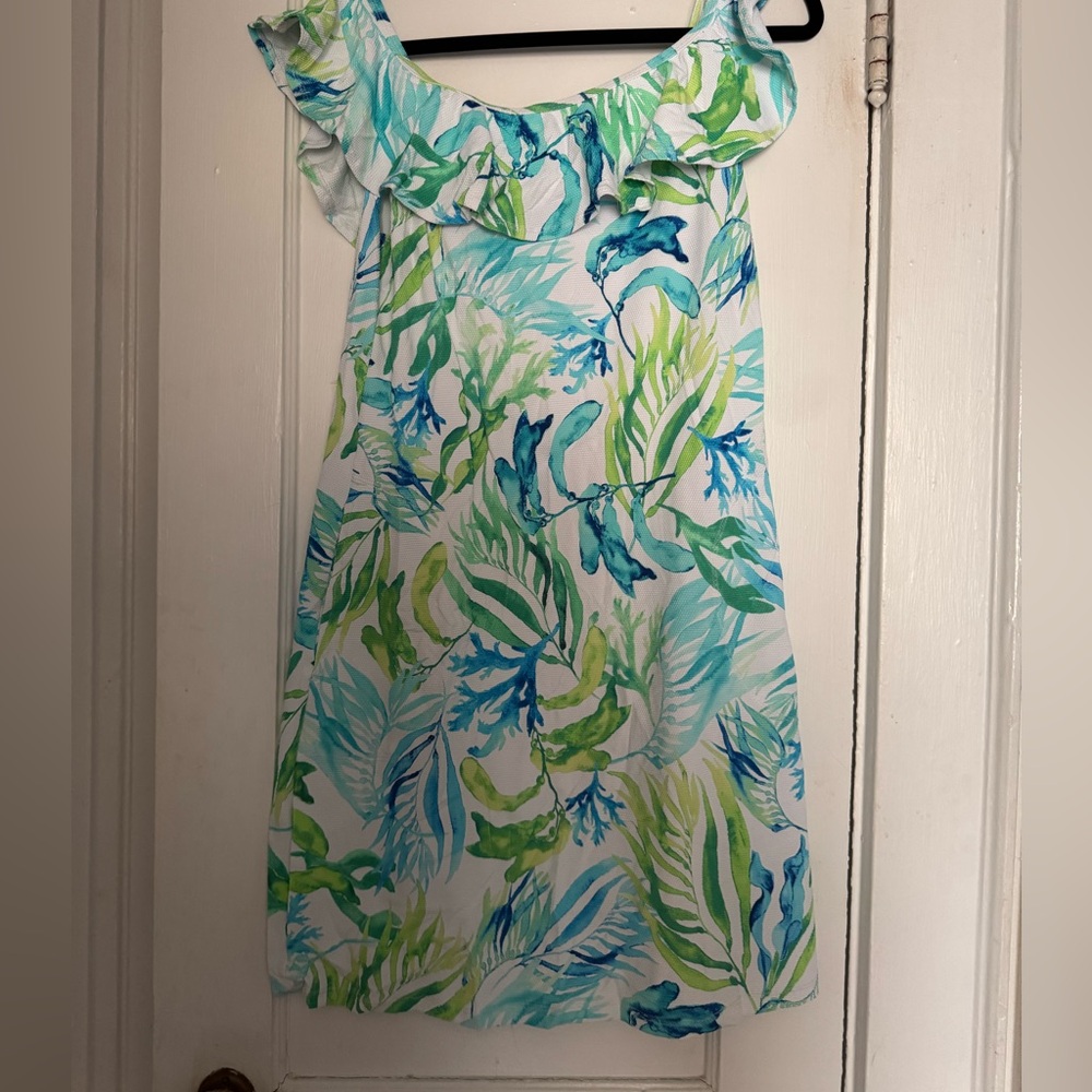 TOMMY BAHAMA Tropical Leaf Print Dress